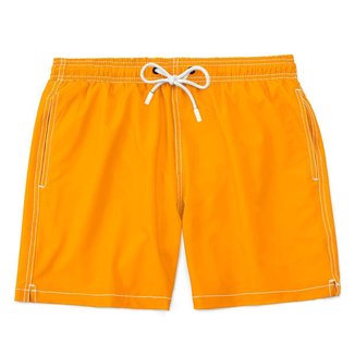 Short Praia Masculino Mauricinho laranja neon