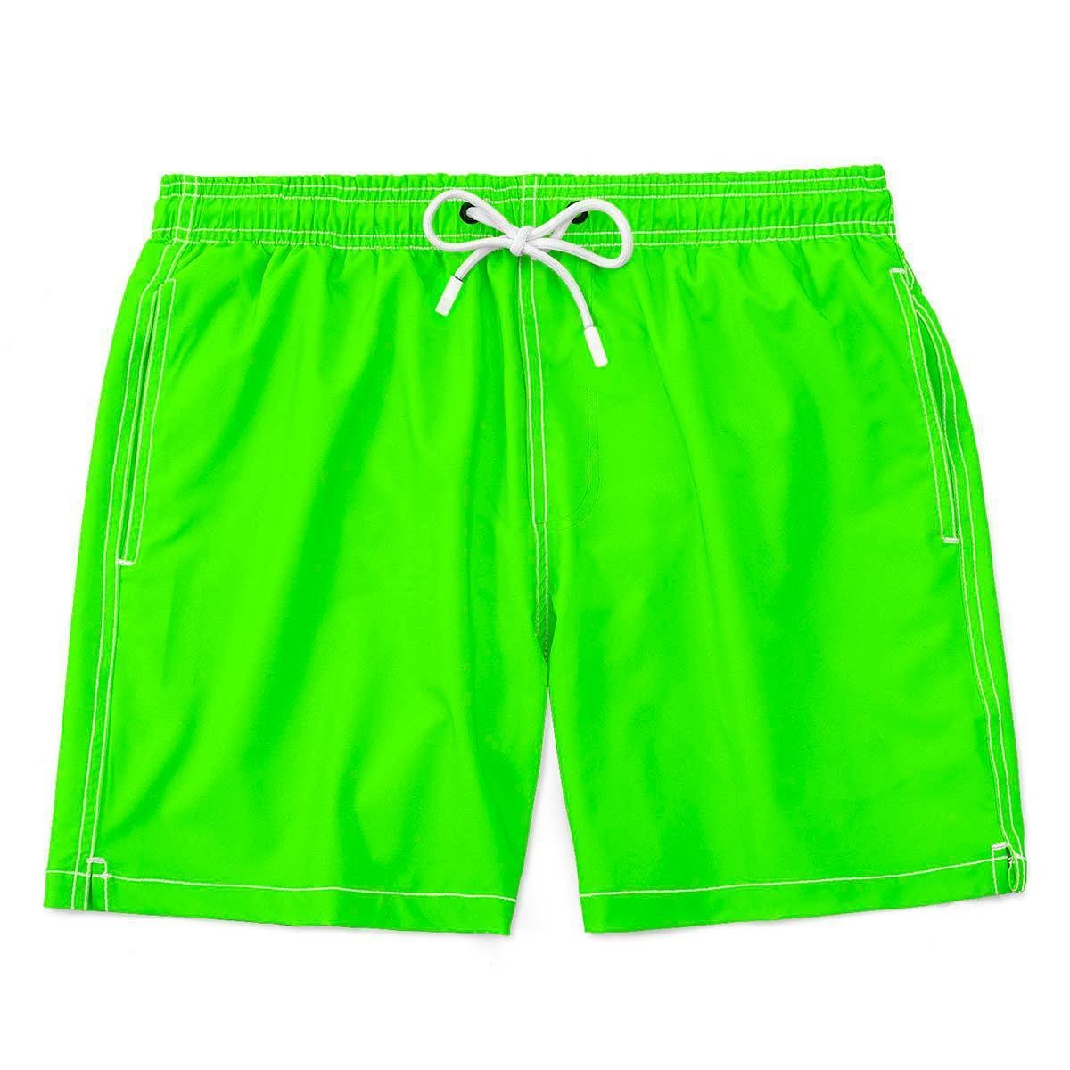 Short Praia Masculino Mauricinho Neon varias cores - Verde Menor preço em Short Praia Masculino Mauricinho Neon varias cores - Verde