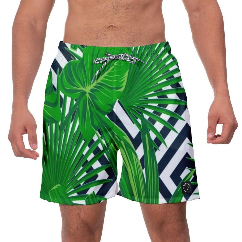 Short Praia Premium Masculino Academia Fitness Caminhada Flor