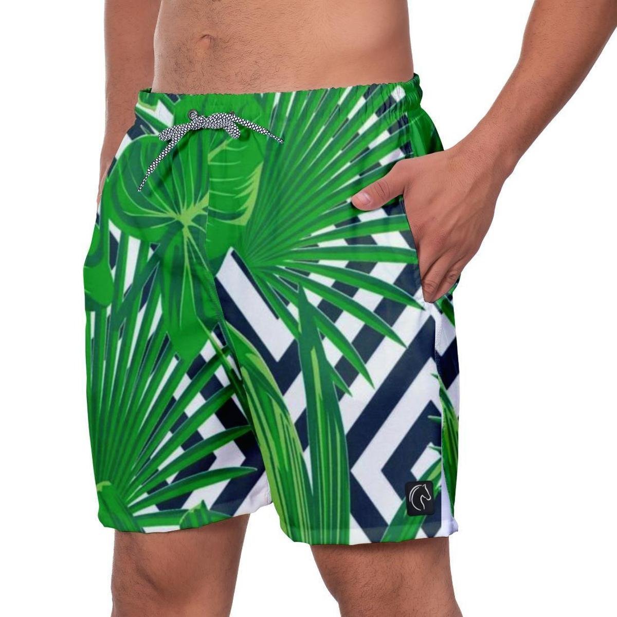 Short Praia Premium Masculino Academia Fitness Caminhada Floral Menor preço em Short Praia Premium Masculino Academia Fitness Caminhada Floral