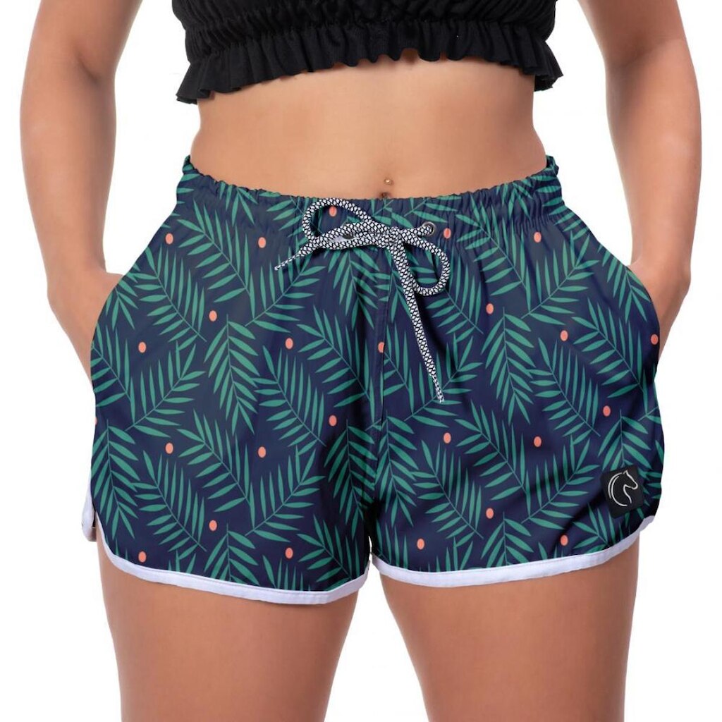 Short Praia Samambaia Piscina Academia Estilo Conforto