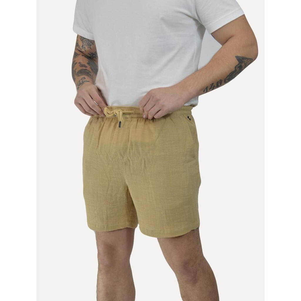Short Reserva Masculino Casual Linho Rustic Cáqui