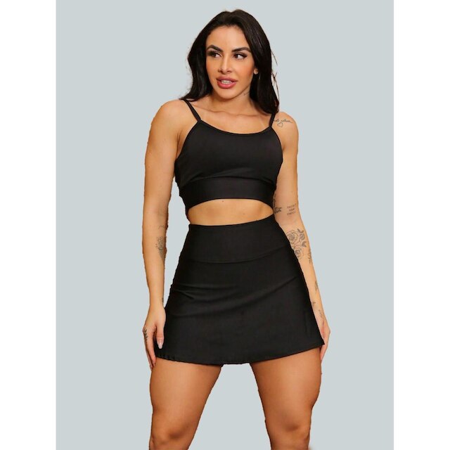 Short Saia Academia Saia Beach Tennis Com Short Interno Donna Martins