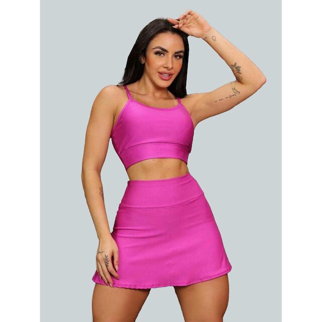 Short Saia Academia Saia Beach Tennis Com Short Interno Donna Martins