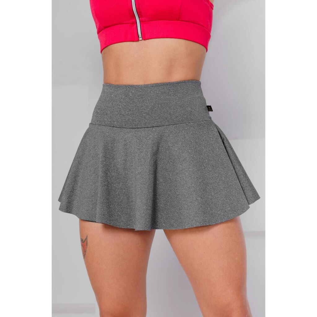 Short Saia Babado Suplex Feminino Fitness Academia WOLFOX