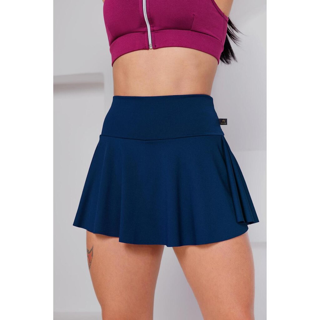 Short Saia Babado Suplex Feminino Fitness Academia WOLFOX