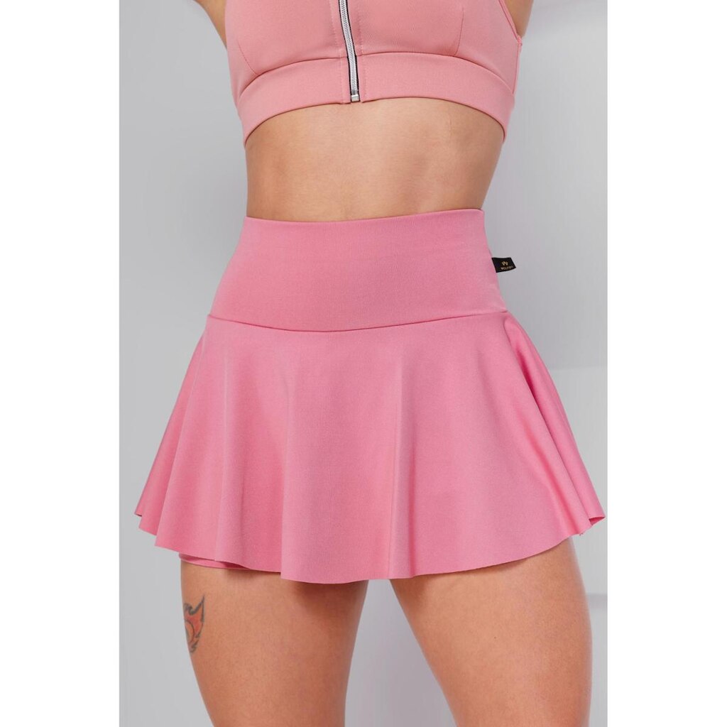 Short Saia Babado Suplex Feminino Fitness Academia WOLFOX