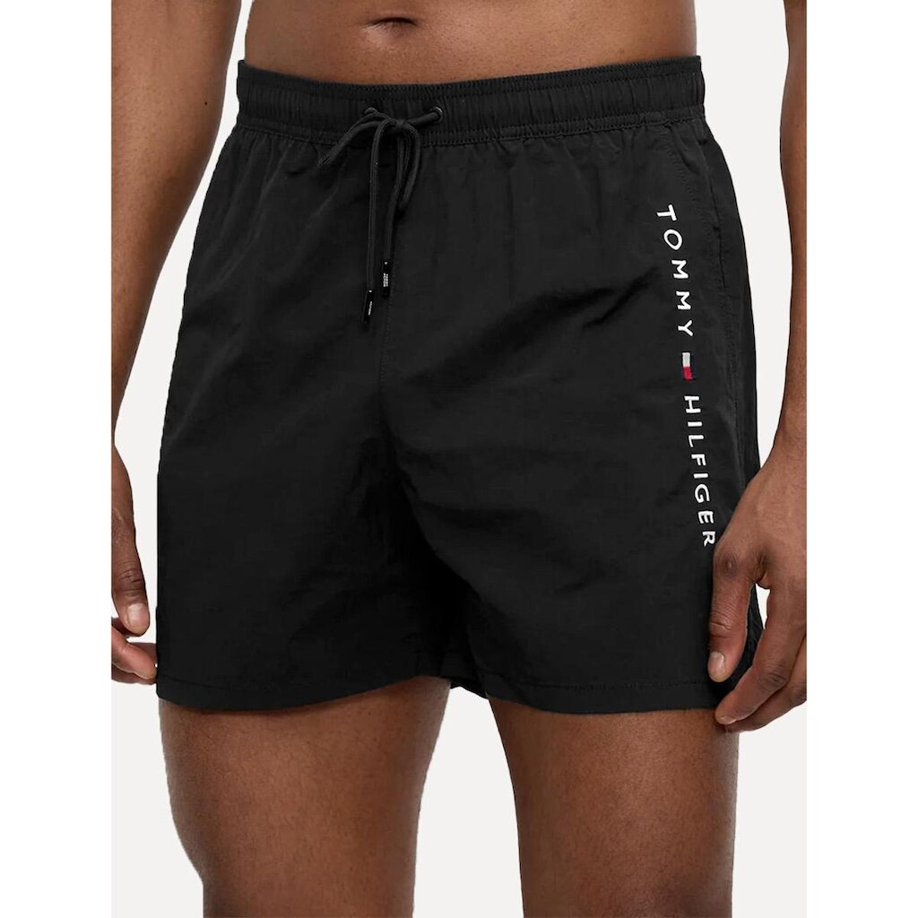 Short Tommy Hilfiger Masculino Medium Drawstring Zip Pocket Preto