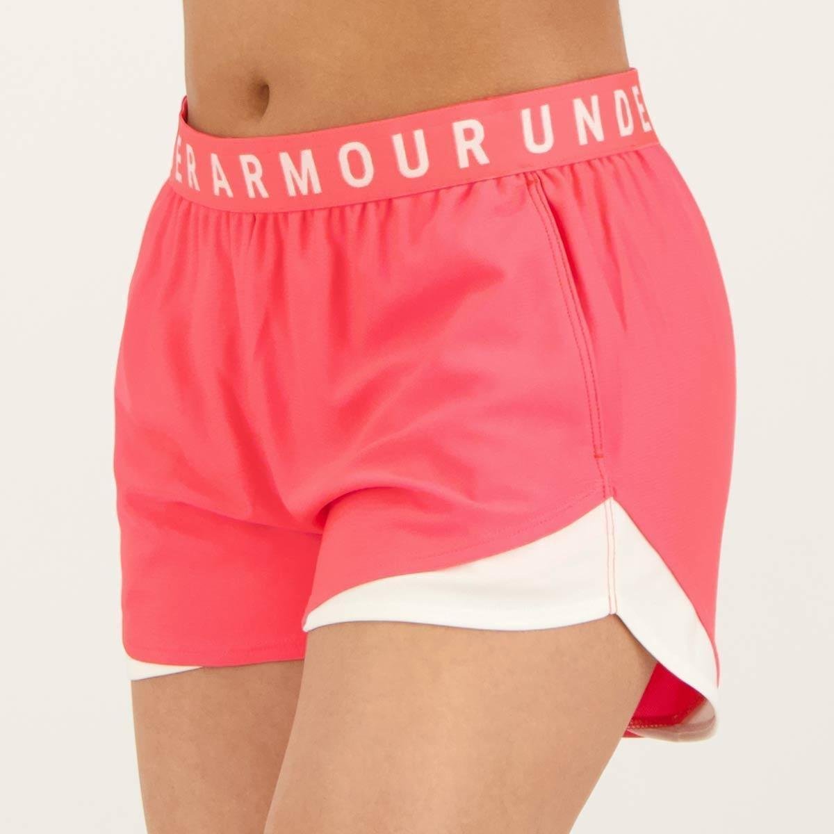 Short Under Armour Play Up 3.0 Feminino Rosa - Rosa Menor preço em Short Under Armour Play Up 3.0 Feminino Rosa - Rosa