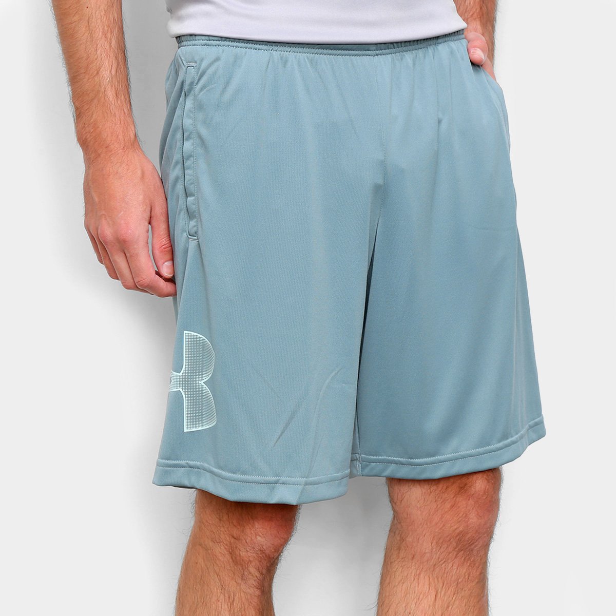 Short Under Armour Tech Graphic Masculino - Cinza+Azul é ruim? Short Under Armour Tech Graphic Masculino - Cinza+Azul é boa?
