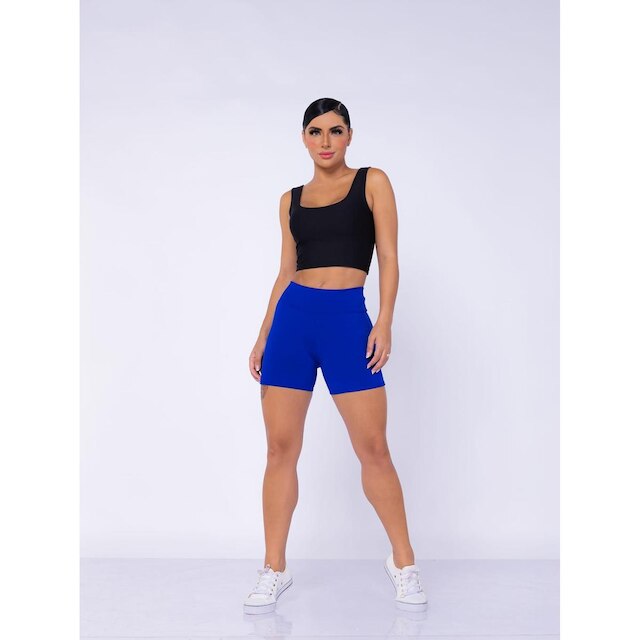 Shorts Academia Feminino Suplex Básico Donna Martins