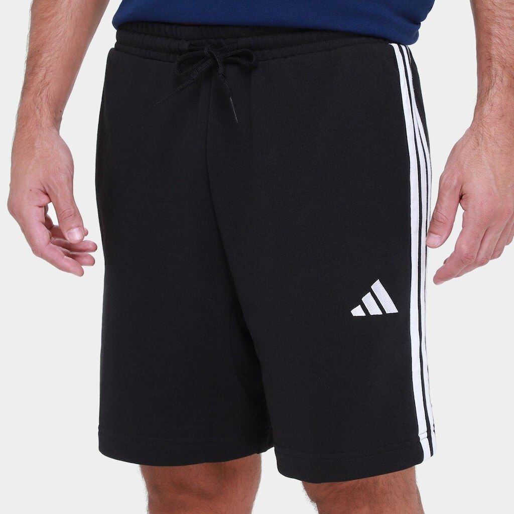 Shorts Adidas 3 Stripes French Terry Masculino