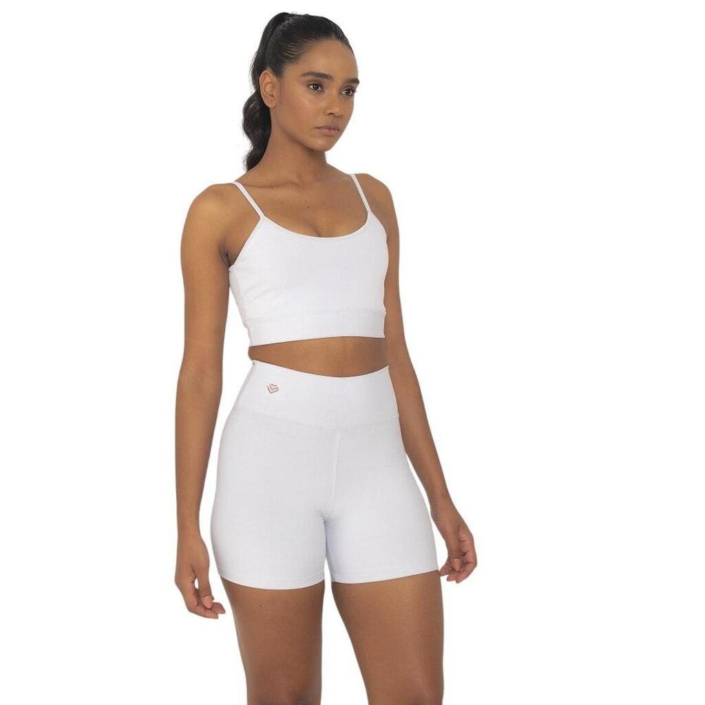 Shorts Amei Sport Gloss - Branco