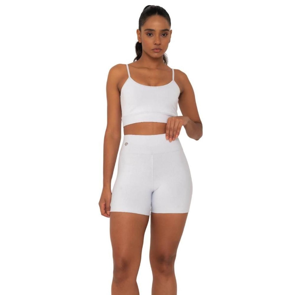 Shorts Amei Sport Gloss - Branco