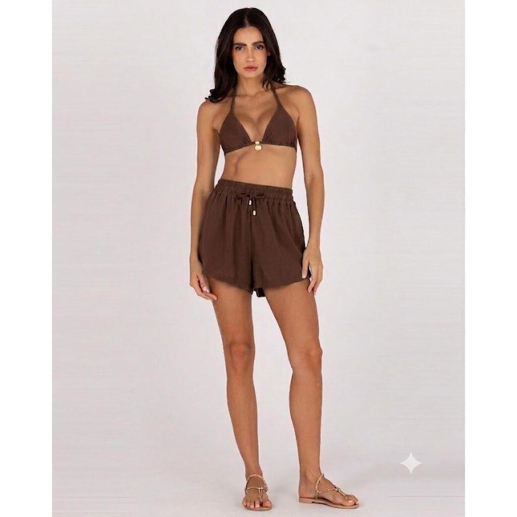 Shorts Basic Rivanna Saida de Praia