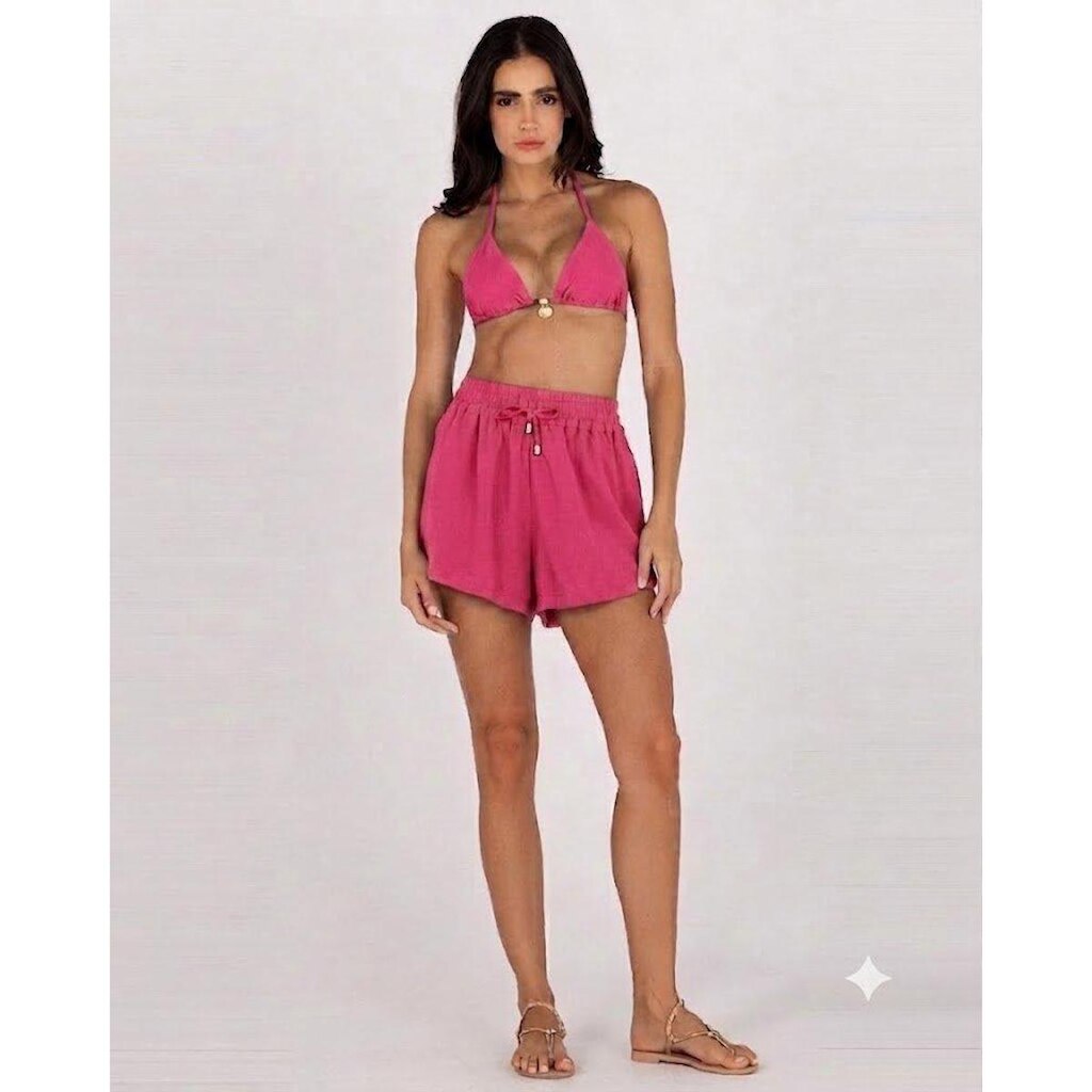 Shorts Basic Rivanna Saida de Praia