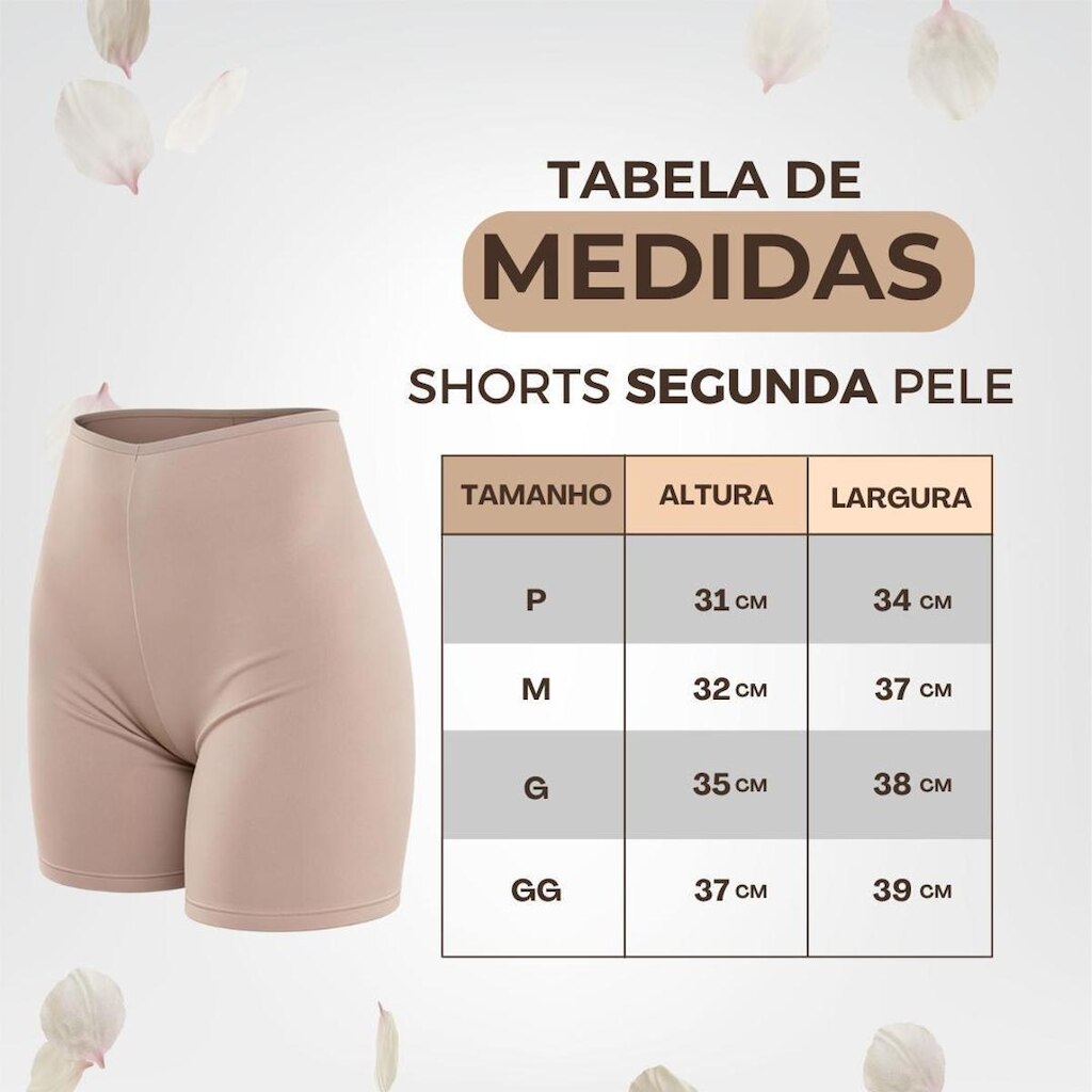 Shorts Bermuda Modeladora Shapewear Segunda Pele Anágua Cintura Alta Feminina Microfibra Invisível