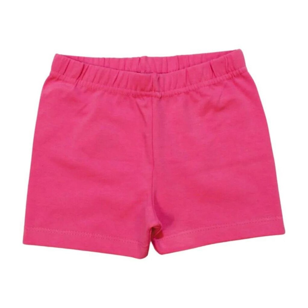 Shorts Cotton Infantil Liso Meninas 1035 - Livy
