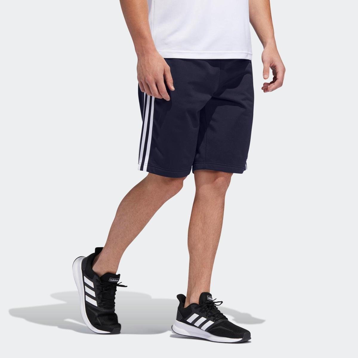 bermuda adidas essentials 3s mesh masculina