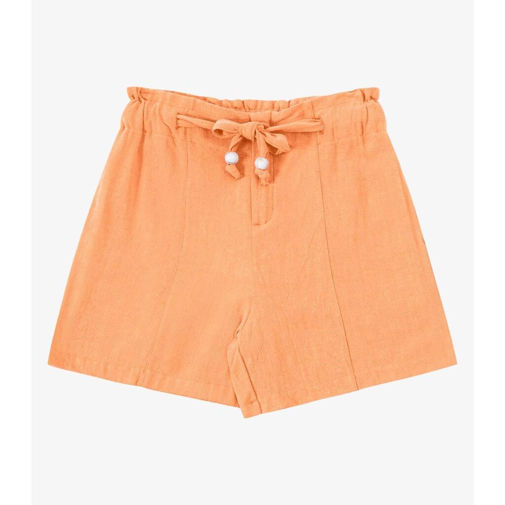 Shorts Feminino Clochard Em Linho Strong Endless Laranja