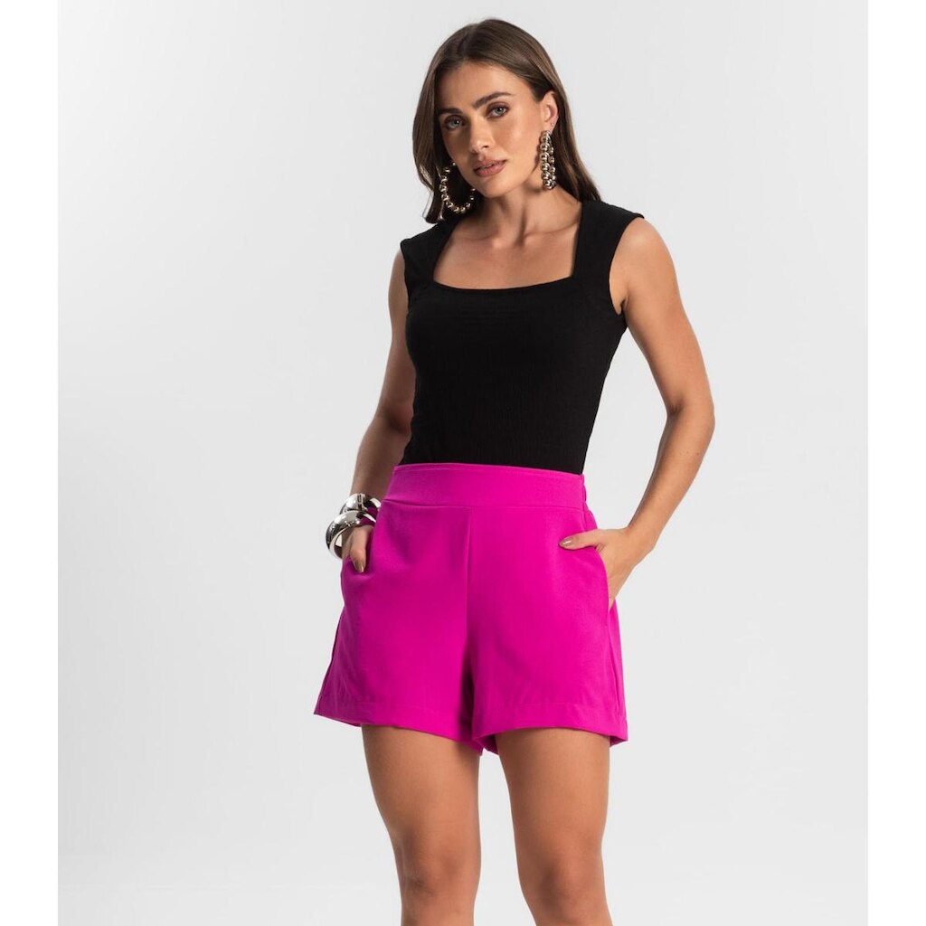 Shorts Feminino Com Bolso Endless Rosa