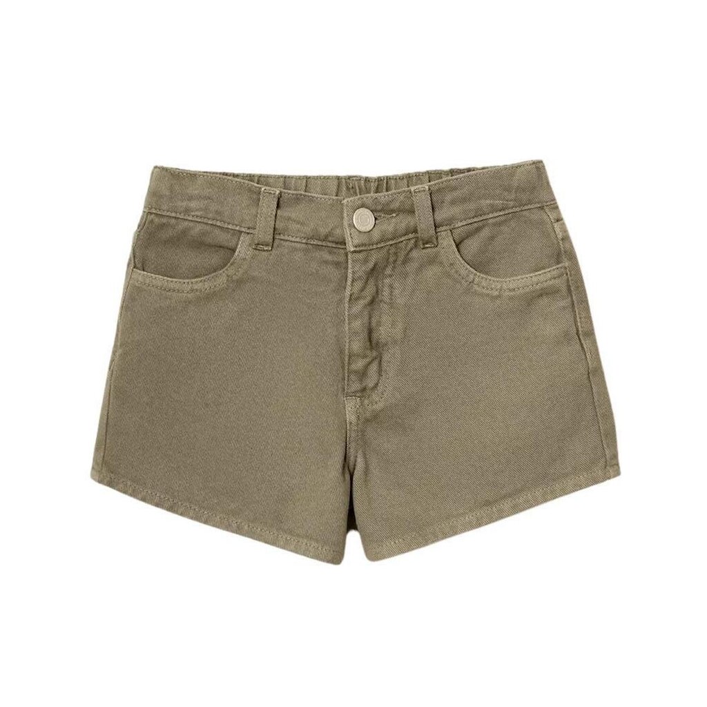 Shorts Hering Infantil Menina Barra Desfiada Em Sarja