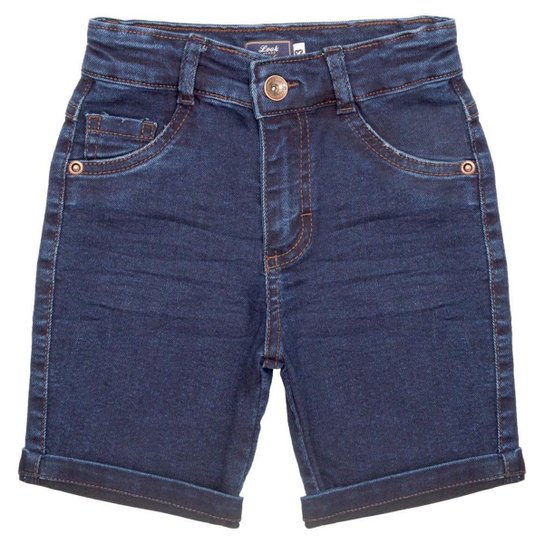 Shorts Infantil Look Jeans Basic Jeans - UNICA - 03