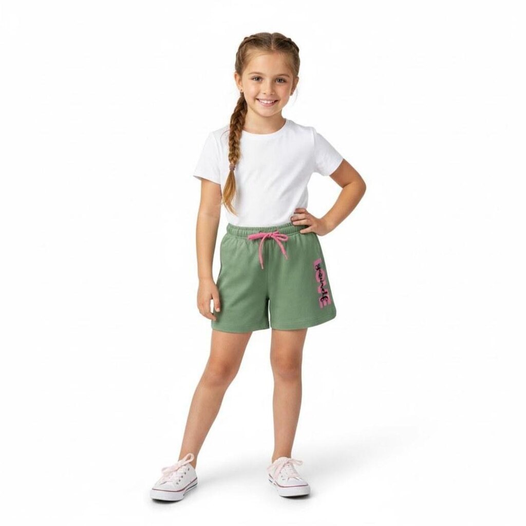 Shorts Infantil Menina com estampa Arrumadinhos