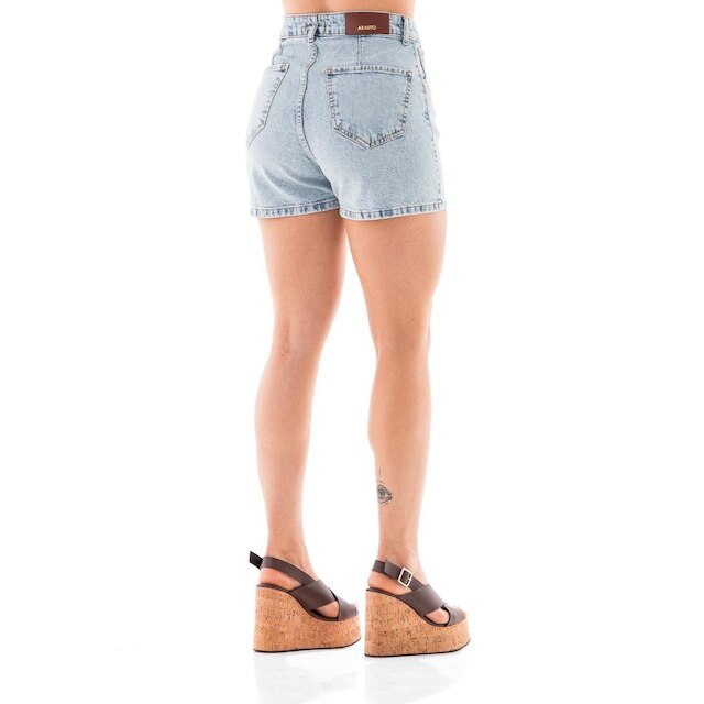 Shorts Jeans Feminino Arauto Mom Comfy