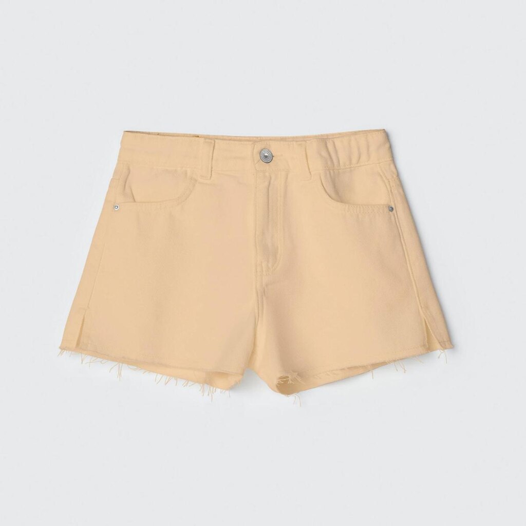 Shorts Jeans Infantil Menina Amarelo Hering