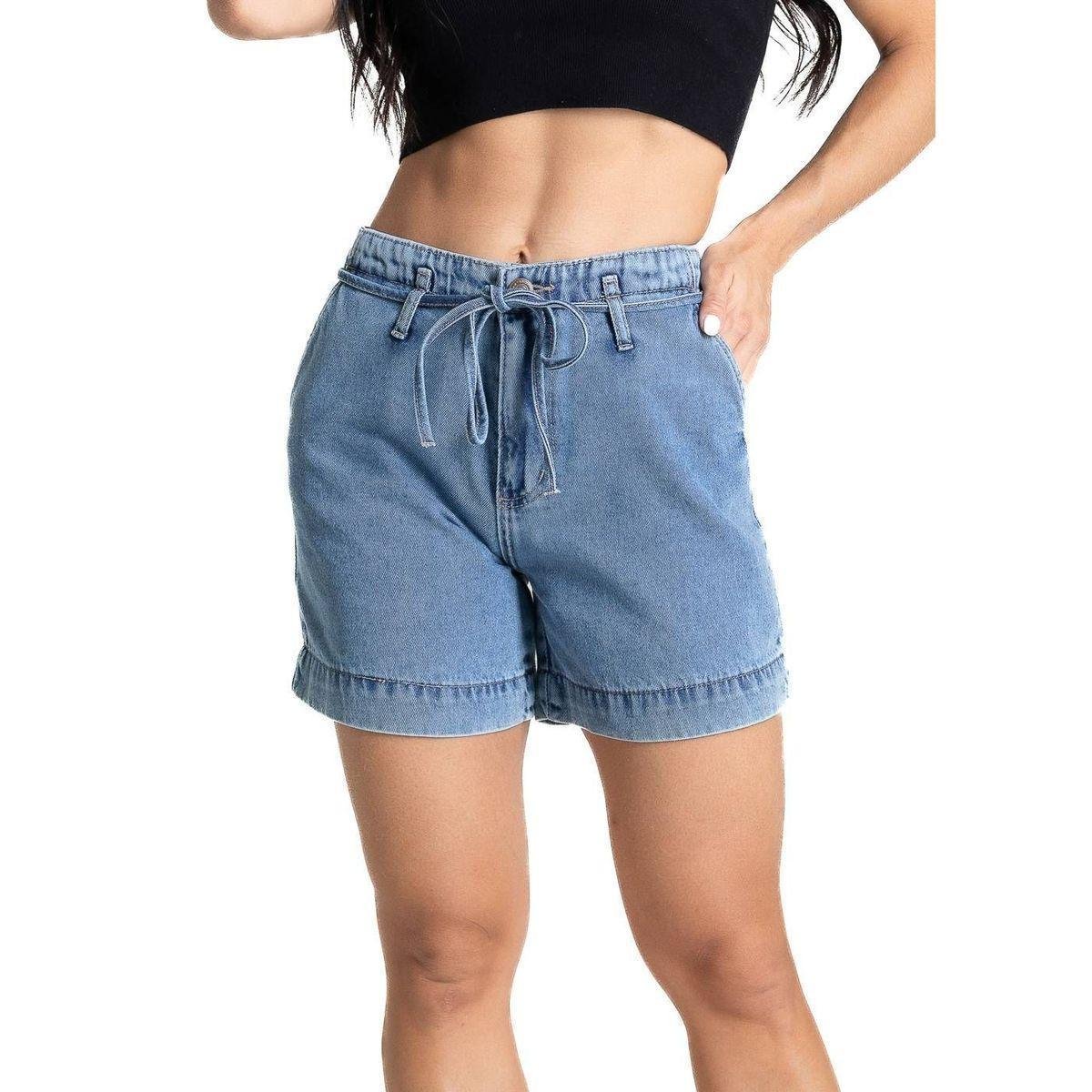Shorts Azul M Botinho Azul Royal Feminino - Compre Online | Zattini