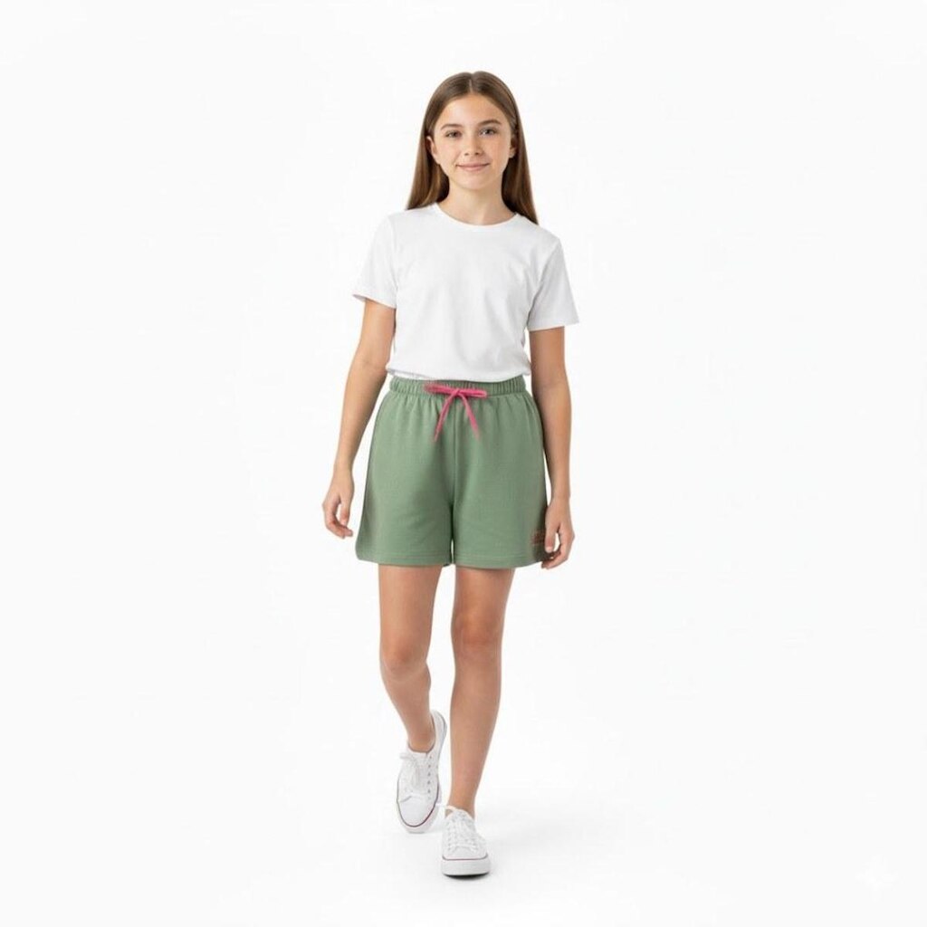 Shorts Juvenil com Aplique Arrumadinhos