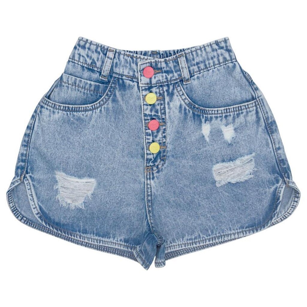 Shorts Juvenil Look Jeans Boxer Jeans - UNICA - 10