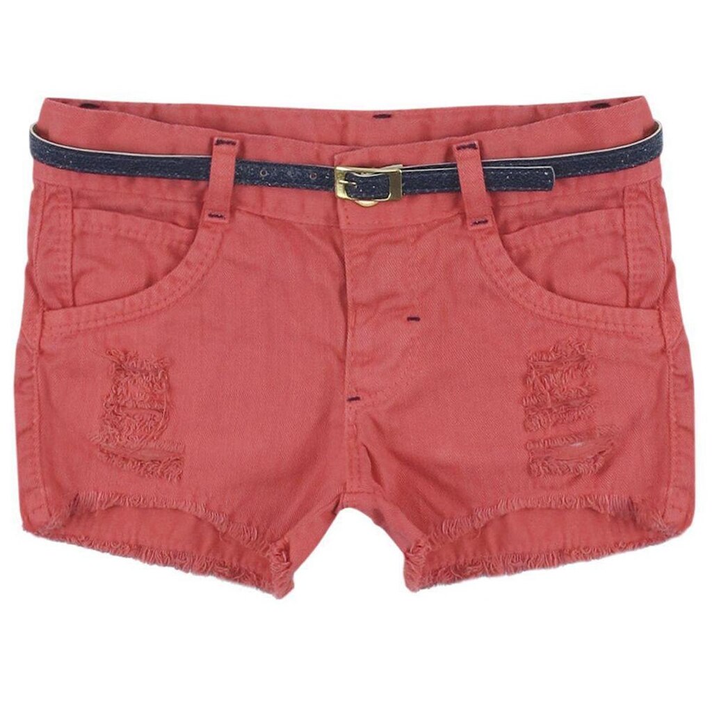Shorts Look Jeans Sarja c/ Cinto Collor - 04 - GOIABA