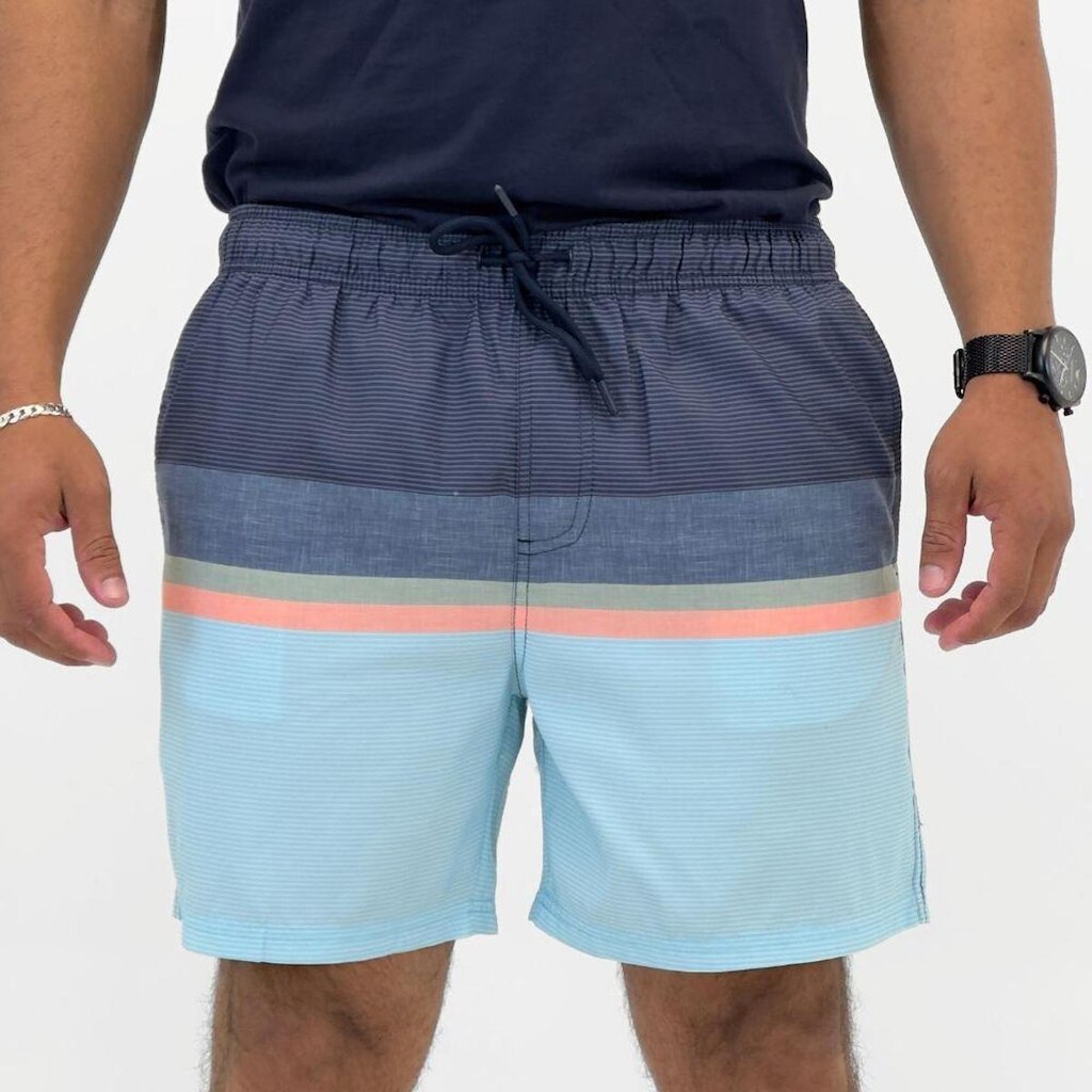 Shorts Malwee Microfibra Estampado Masculino