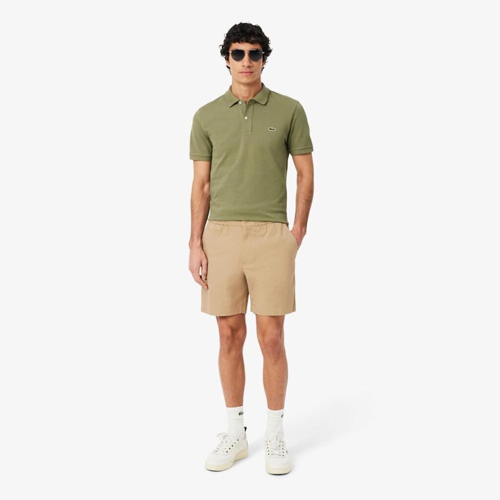 Shorts Masculino Lacoste Tafetá De Algodão Modelagem Reta