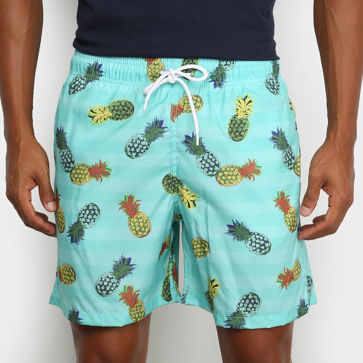 Shorts Mash Estampado Frutas Estilizadas Masculino - Verde Menor preço em Shorts Mash Estampado Frutas Estilizadas Masculino - Verde