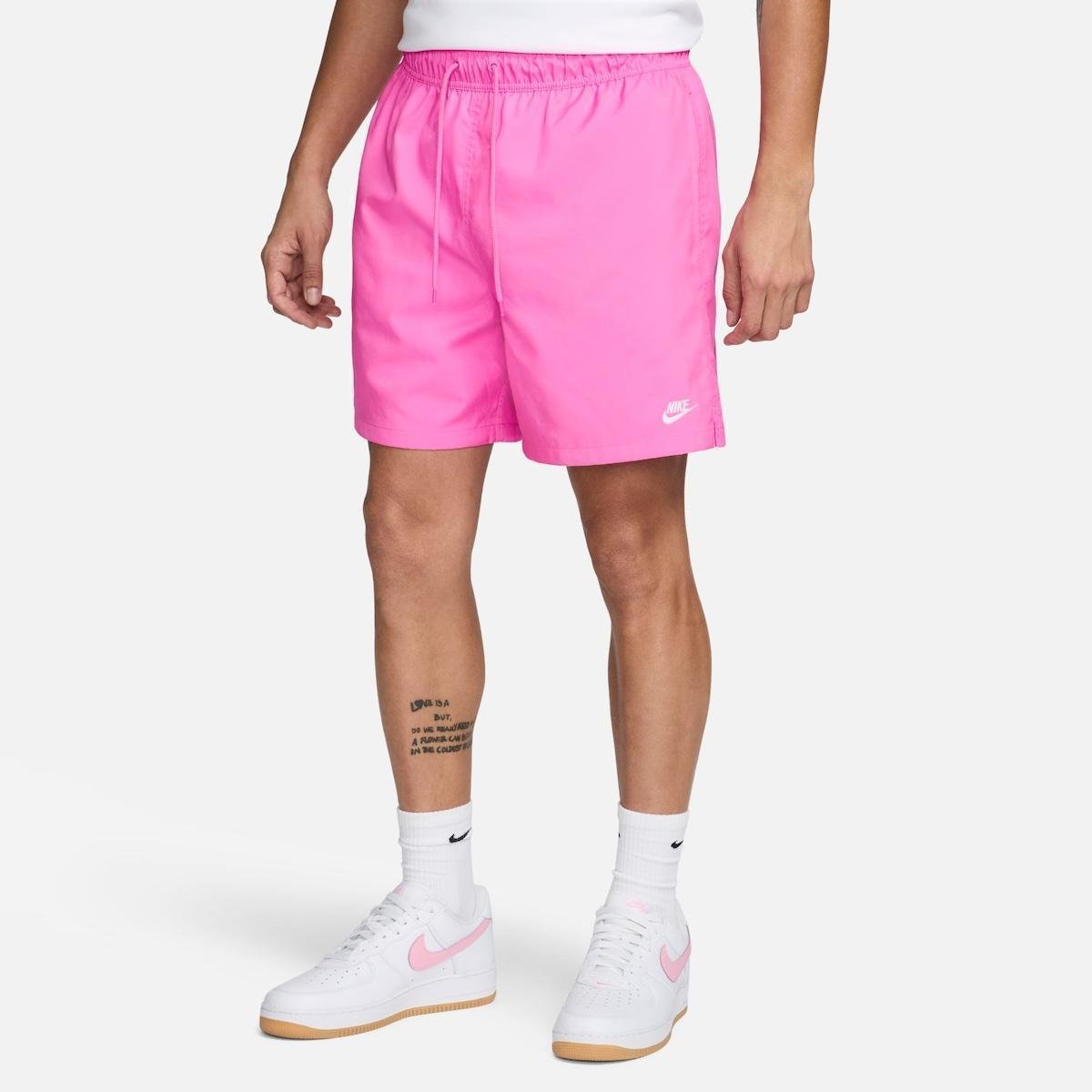 short nike rosa masculino