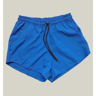 Shorts Praia Feminino Elastano Premium WSS Basic Azul