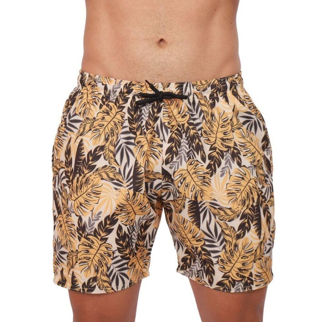Shorts Praia Microfibra Elastano Bermuda Estampado Masculino