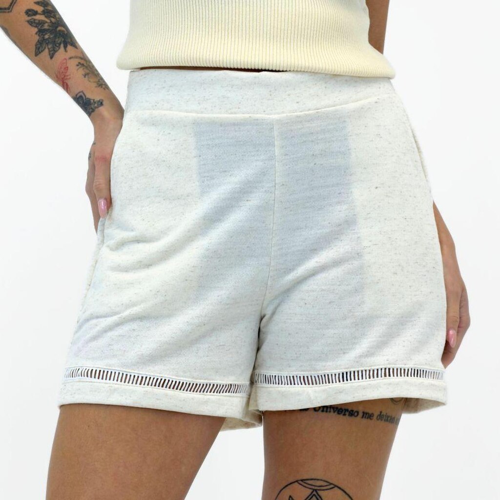 Shorts Rovitex Curto em Moletinho Feminino