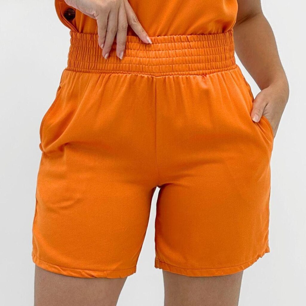 Shorts Rovitex Curto em Tecido Feminino