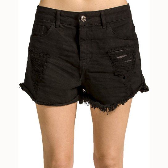 SHORTS SARJA DESTROYED ALPHORRIA - Preto