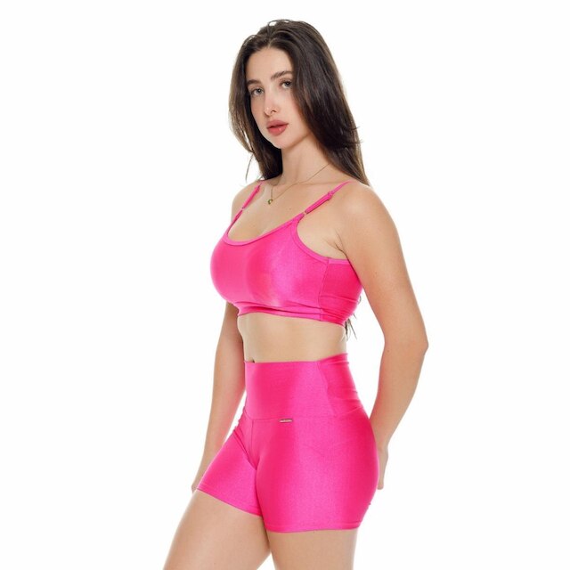 Shorts United Empina Bumbum Brilho Feminino