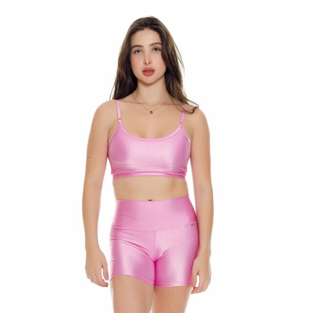 Shorts United Empina Bumbum Brilho Feminino