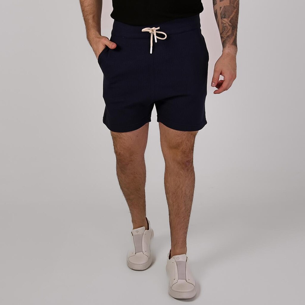 Shorts VersatiOld Texture Cotton Marinho