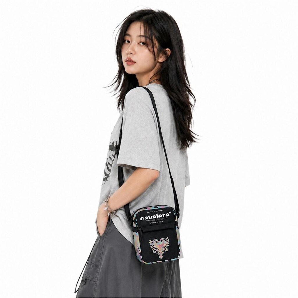 Shoulder Bag Cavalera Bolsa Transversal Unissex Pequena Estampada Original 1 Litro