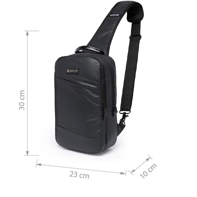 Shoulder Bag Executiva Hurley Masculina Transversal Antifurto Espaçosa 4 Litros