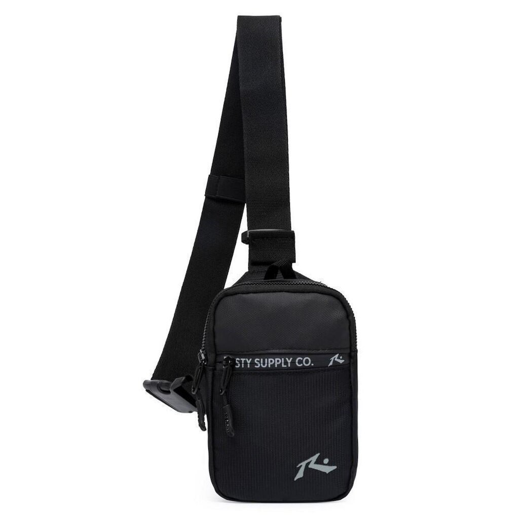 Shoulder Bag Rusty Masculina Transversal Preta Compacta Esportiva Casual