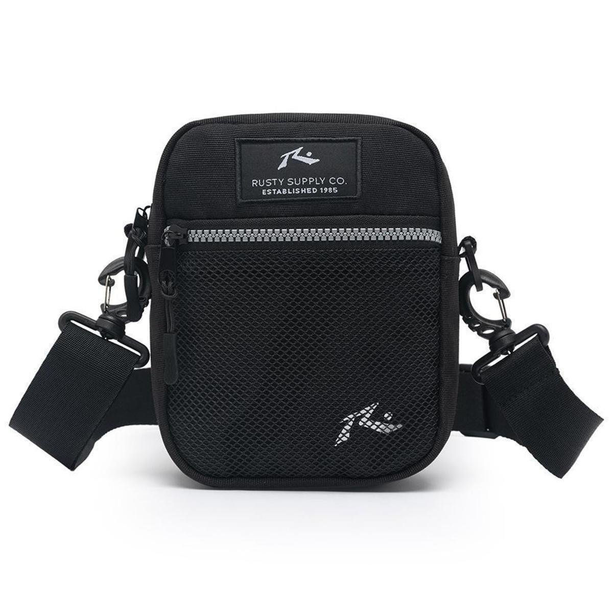 Shoulder Bag Rusty Transversal Bolsa Pochete Necessaire Urbane Style Espaçosa Prática - Preto Menor preço em Shoulder Bag Rusty Transversal Bolsa Pochete Necessaire Urbane Style Espaçosa Prática - Preto